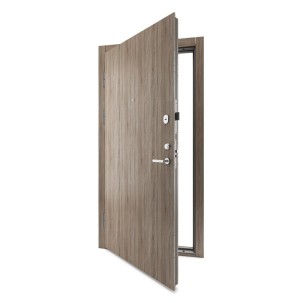 Vienvėrės buto durys, OMEGA Vintažinio ąžuolo spalvos, akustinės, 860x2060 mm, kairė