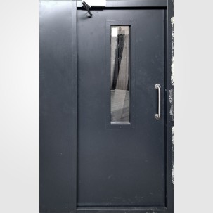 Metalinės durys DSA3 su stiklu Nr. 26.2272