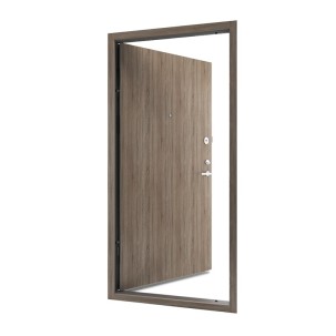 Vienvėrės buto durys, OMEGA Vintažinio ąžuolo spalvos, akustinės, 860x2050 mm, dešinė