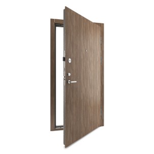 Vienvėrės buto durys, OMEGA, Miesto kavos spalvos, akustinės, 860x2050 mm, dešinė