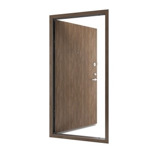 Vienvėrės buto durys, OMEGA, Miesto kavos spalvos, akustinės, 860x2050 mm, dešinė
